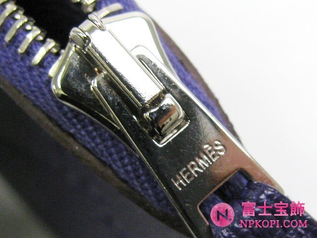 エルメスエヴリンコインケース（小銭入れ）イリス（シルバー金具）HERMES328049